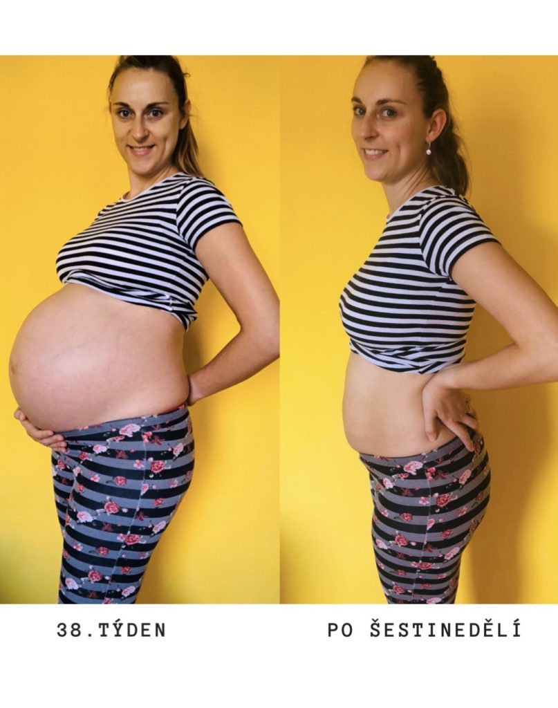před a po porodu